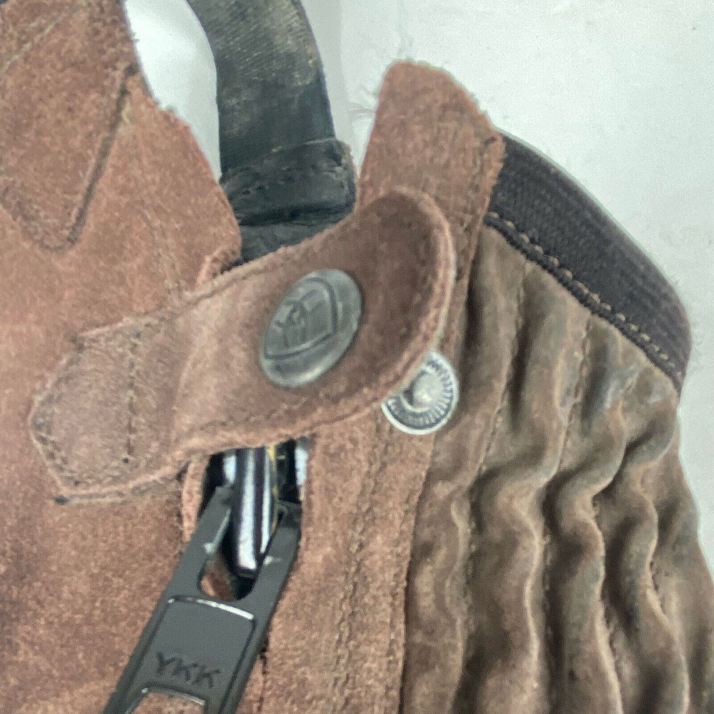 Ariat ‎ Chap Adult Chocolate Brown Suede Gaiters, Size XST.Equestrian - Picture 10 of 10